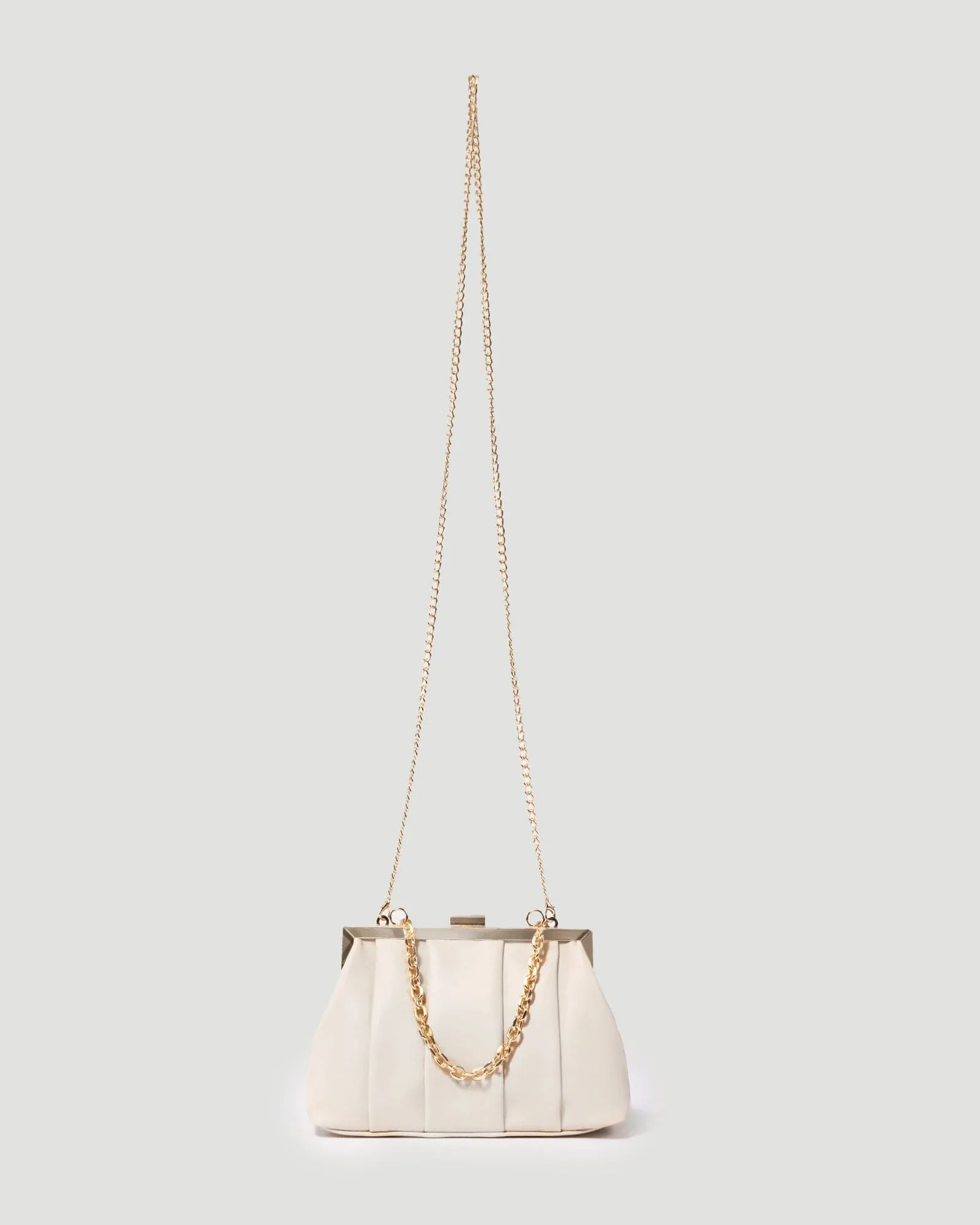 Ivory Madison Frame Clutch Bag
