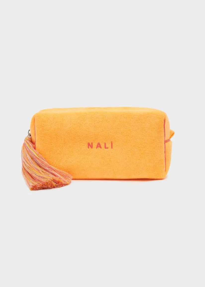 Josephine Terrycloth Wash Bag Orange
