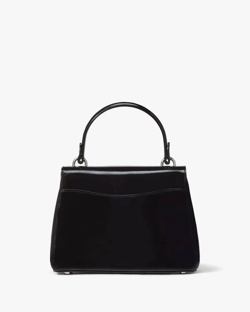 KATY PATENT LEATHER SMALL TOP HANDLE