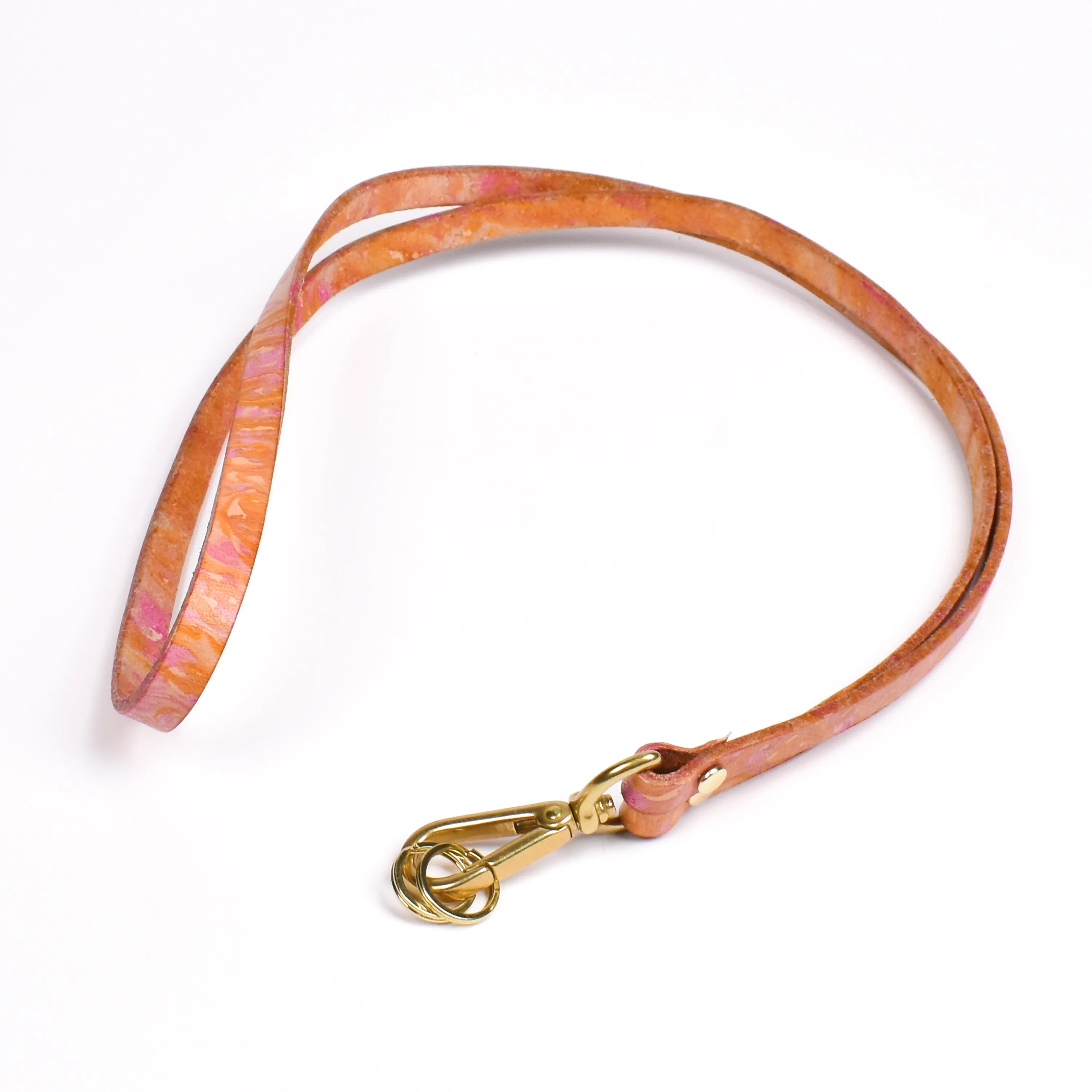 Long Lanyard • Marbled Leather