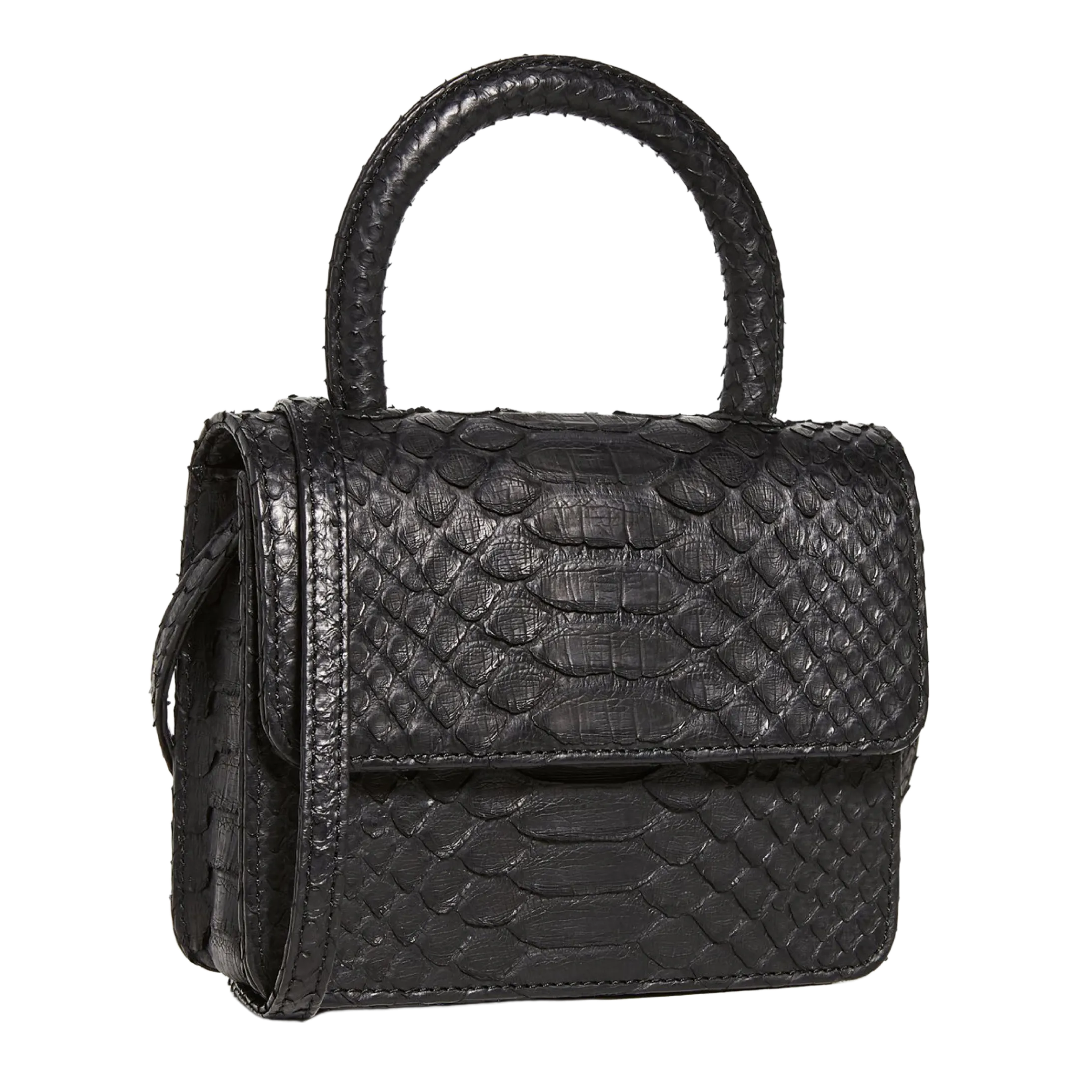 MEDIUM TOP HANDLE BLACK PYTHON