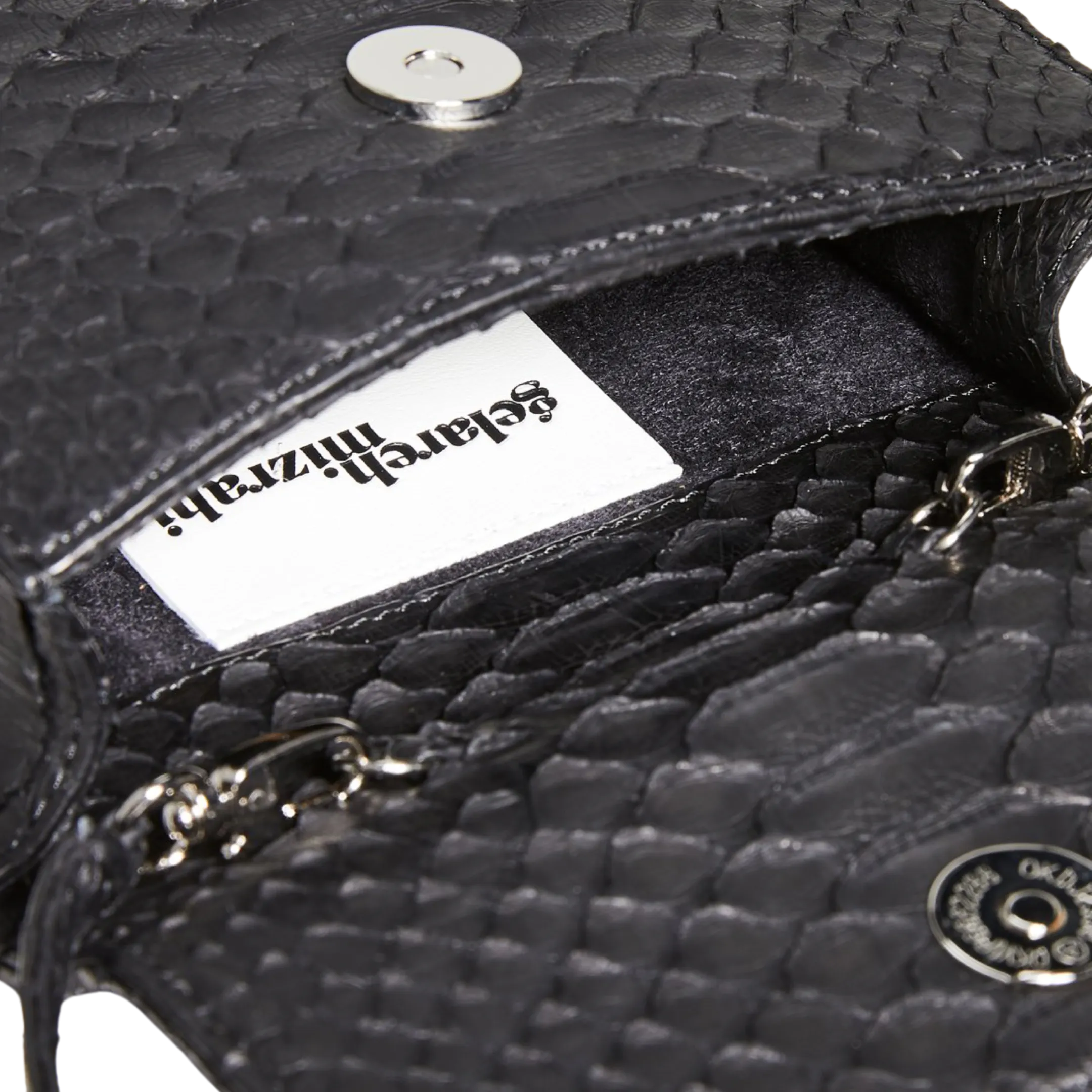MEDIUM TOP HANDLE BLACK PYTHON