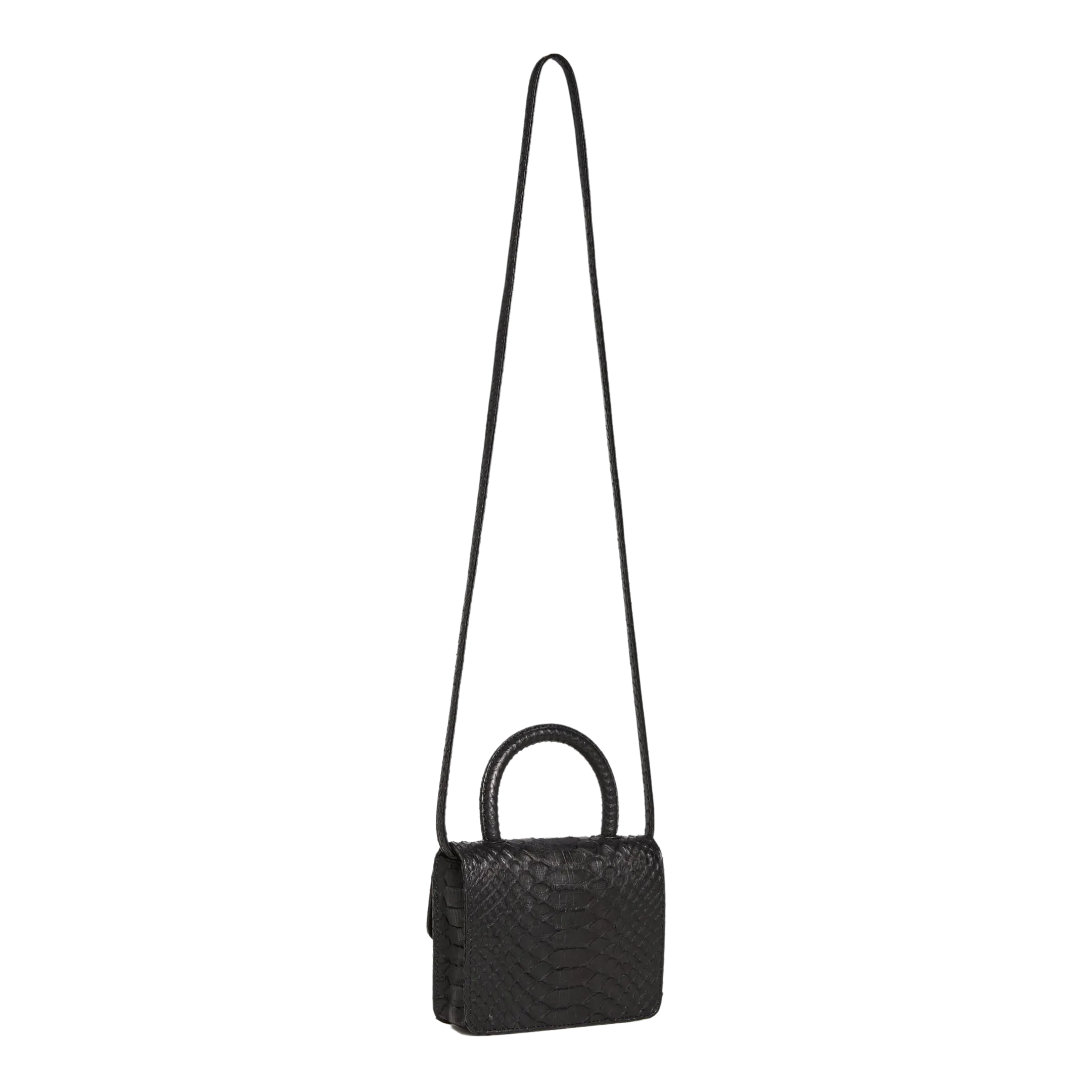 MEDIUM TOP HANDLE BLACK PYTHON
