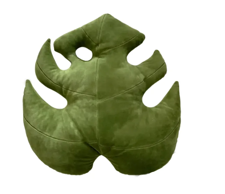 Monstera Deliciosa Leaf Pillow