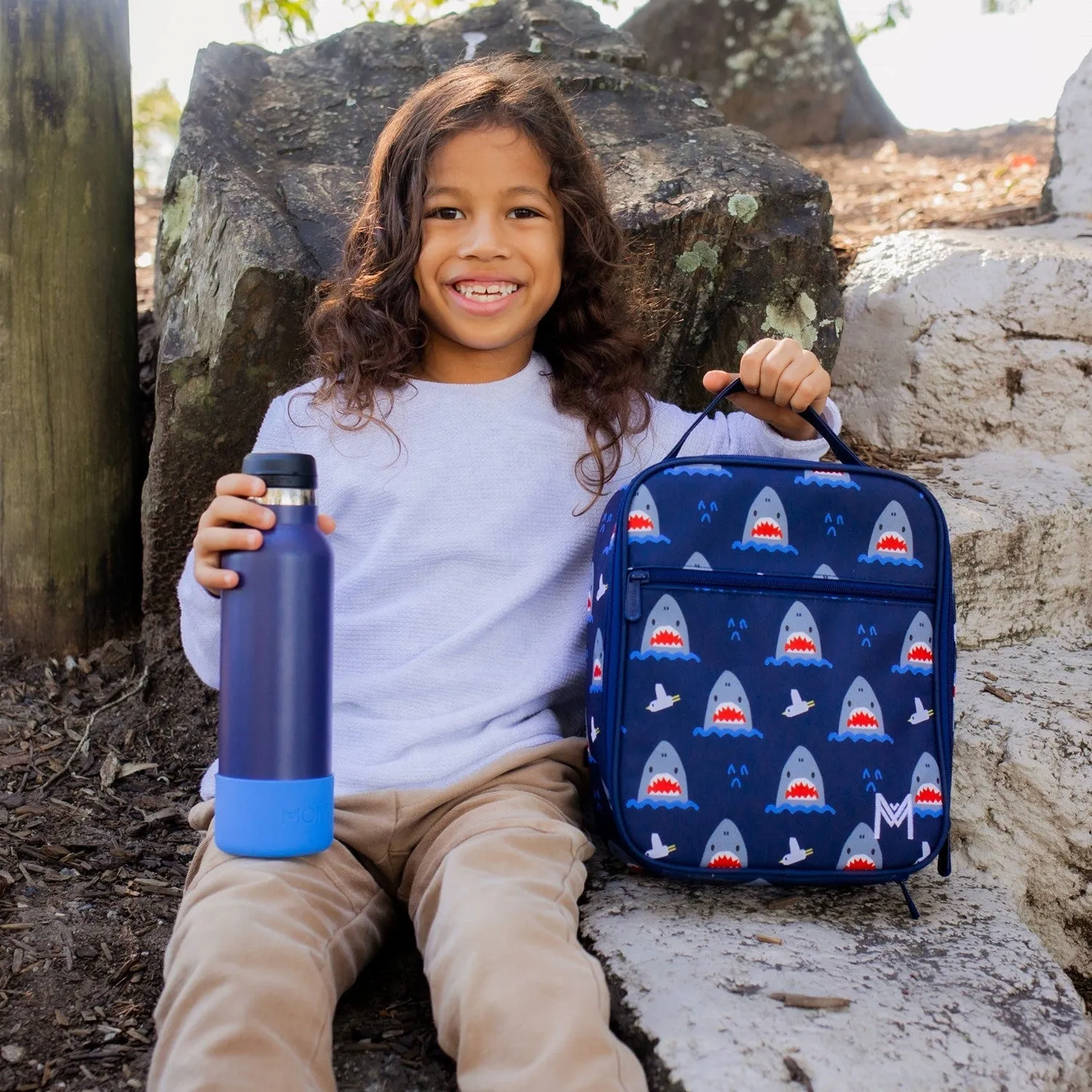 MontiiCo Medium Insulated Lunch Bag - Dinosaur