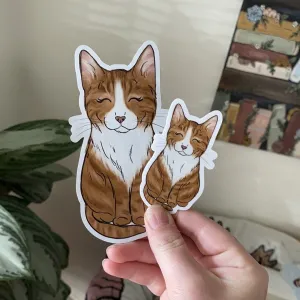 Orange Cat #4 Sticker