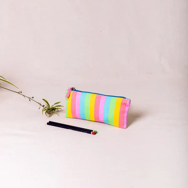 Pouch - Rainbow fabric