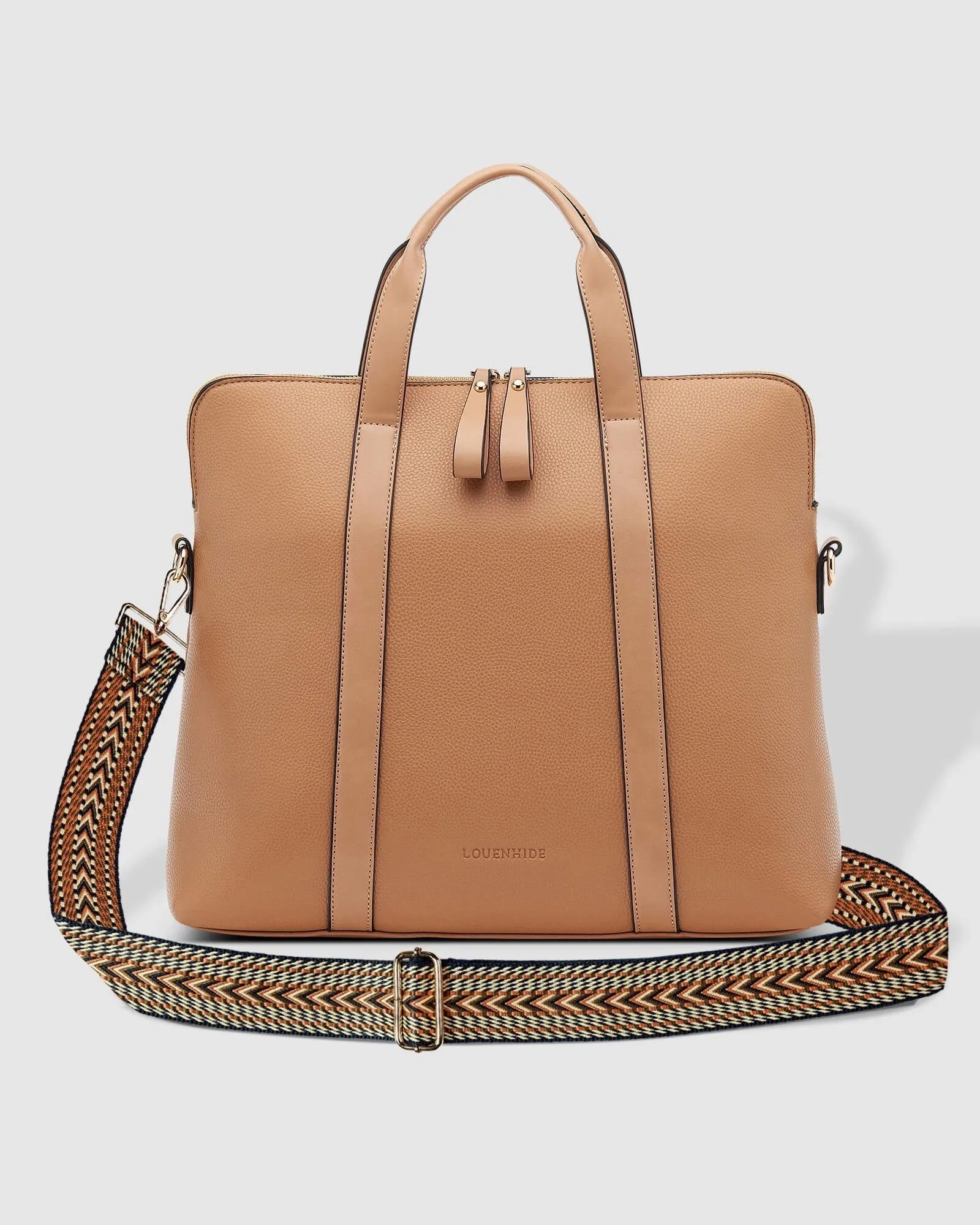 Rhodes Laptop Bag Latte Toffee