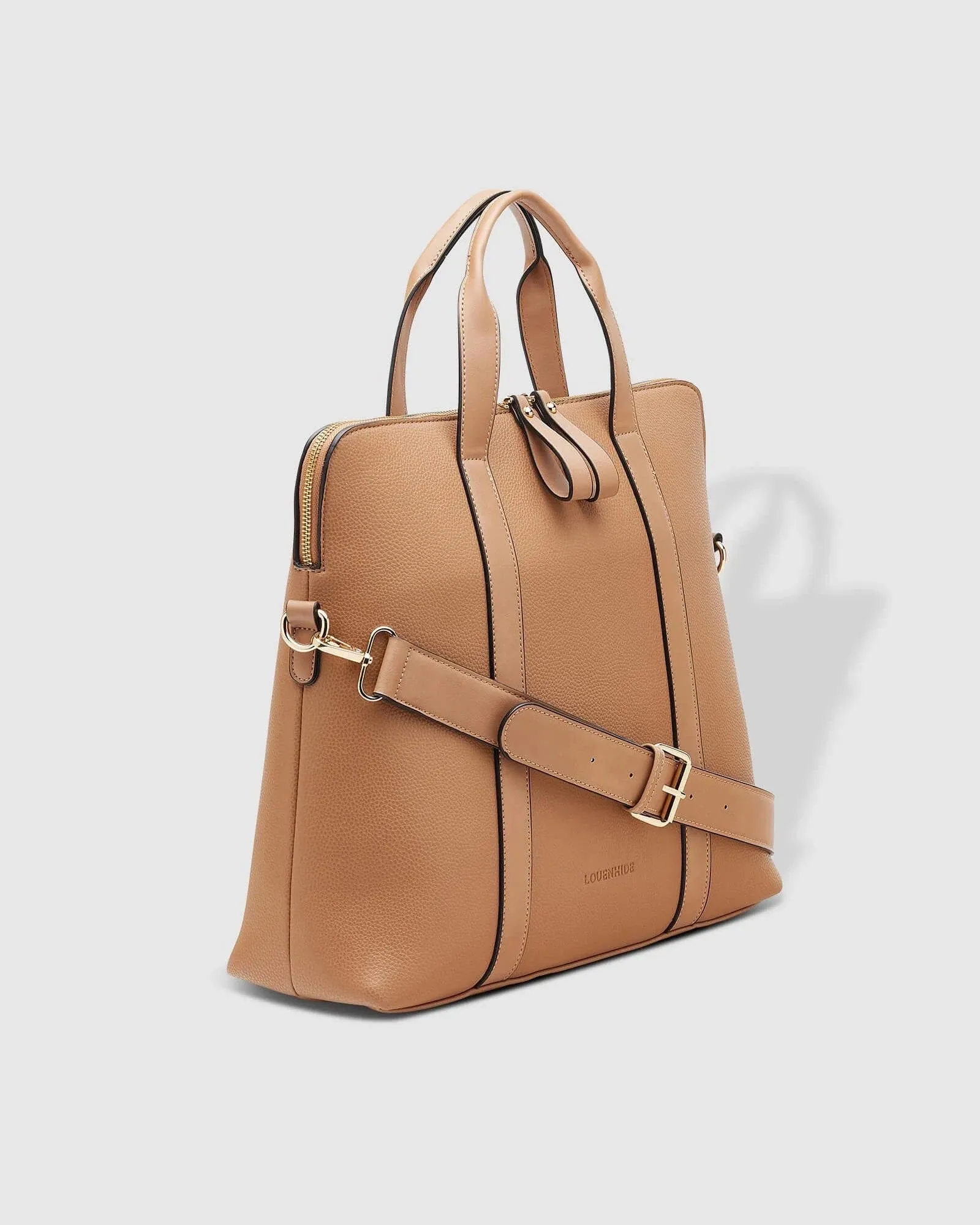 Rhodes Laptop Bag Latte Toffee