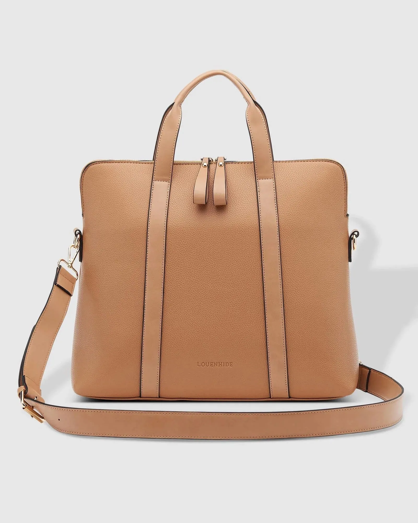 Rhodes Laptop Bag Latte Toffee