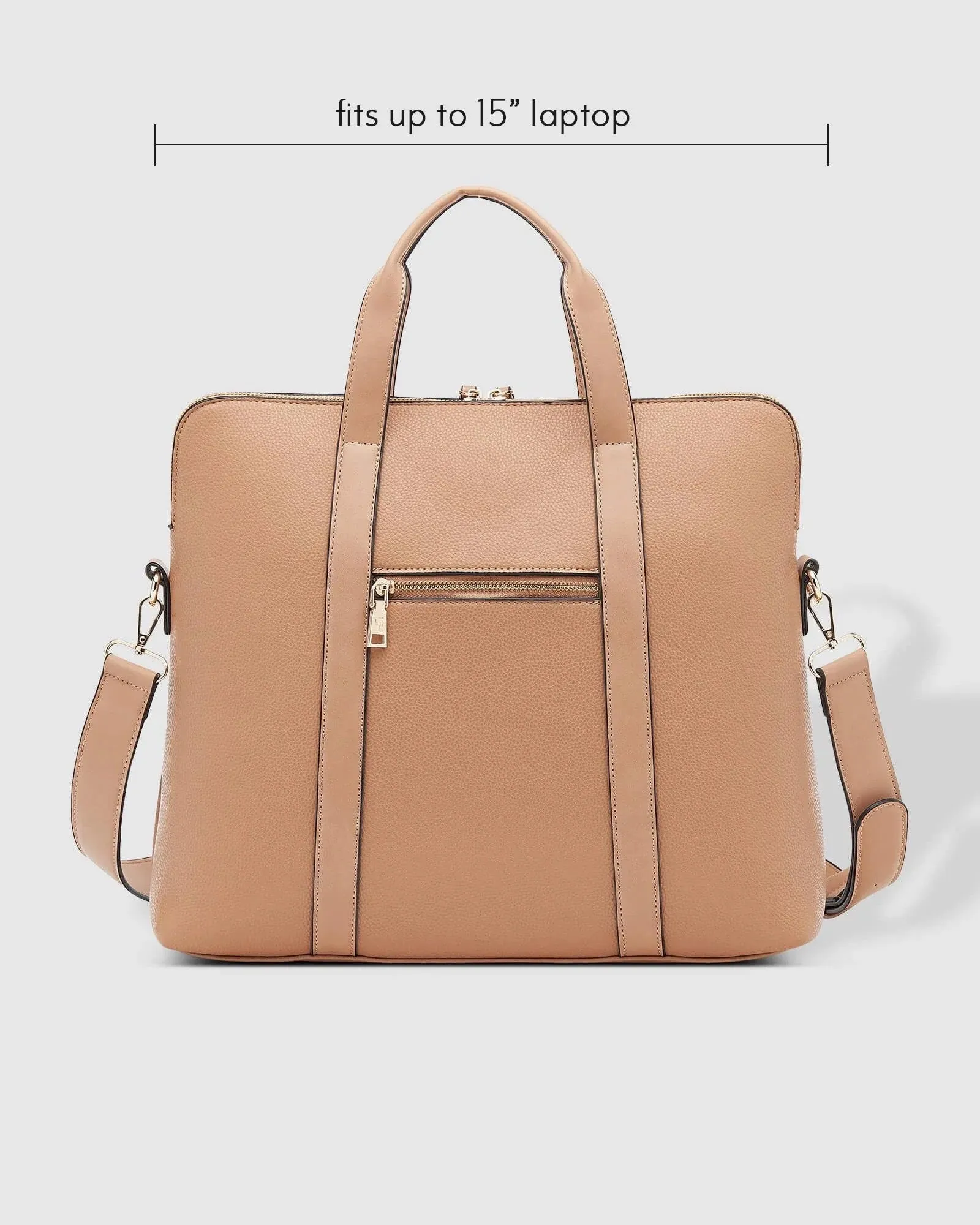 Rhodes Laptop Bag Latte Toffee