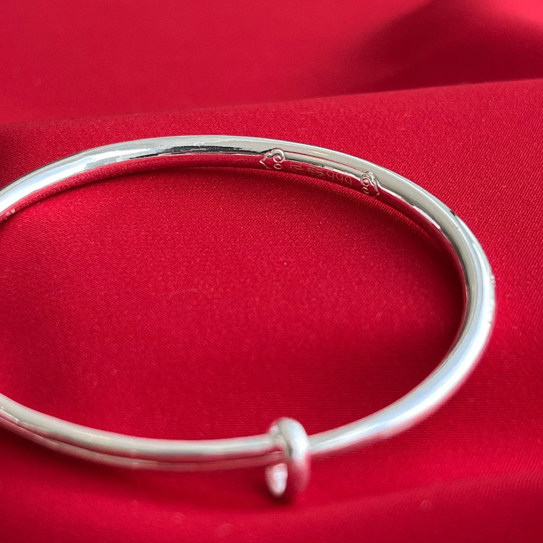 S999 足银四叶草手镯 Adjustable Clover Bangle