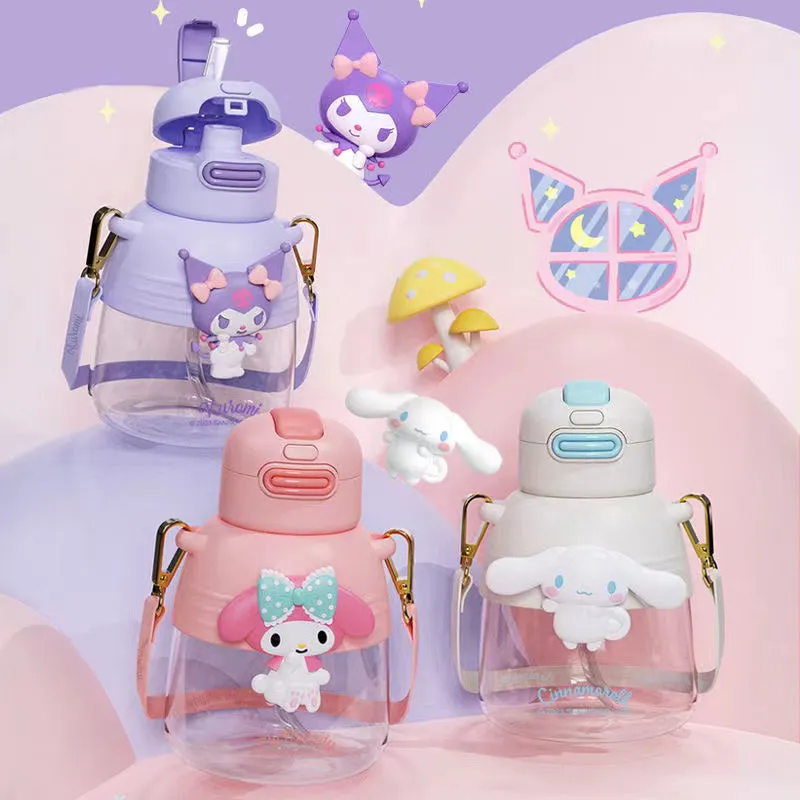 Sanrio Character Rotating Sipper Water Bottle