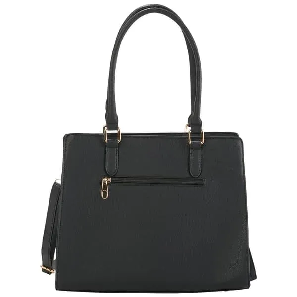 Satchel Bag with Handles Black