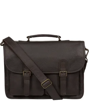 'Scott' Brown Leather Workbag
