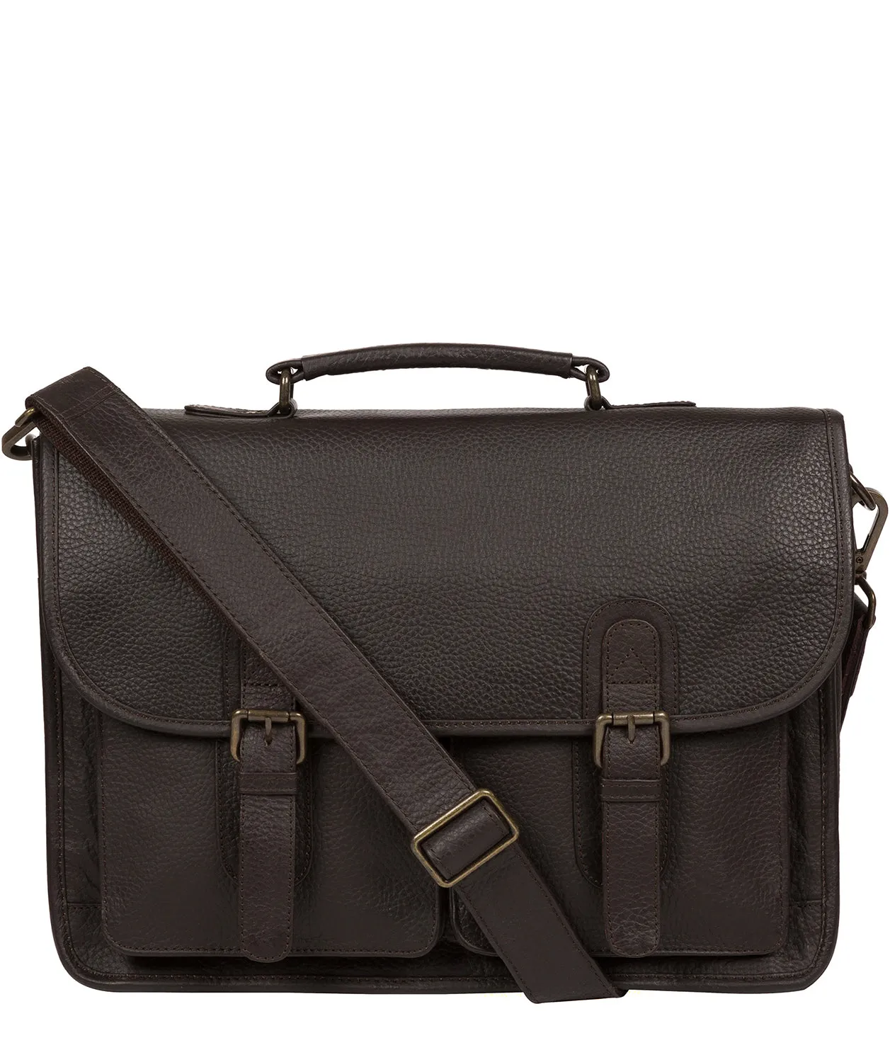 'Scott' Brown Leather Workbag