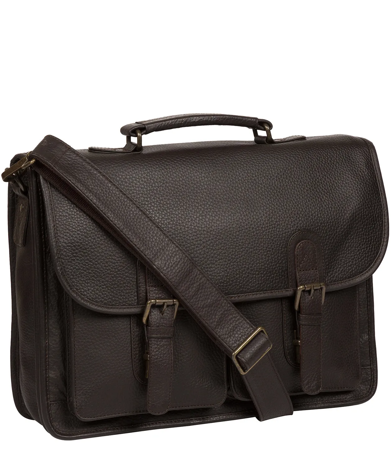 'Scott' Brown Leather Workbag
