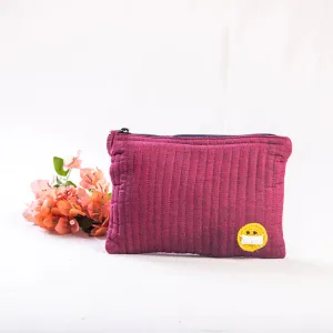 Seema Pouch-Maroon (large)  Mask