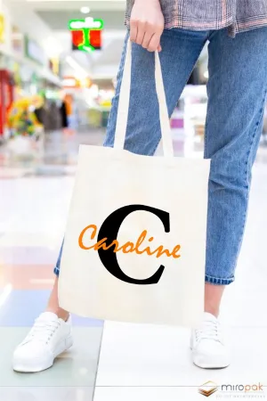 Shopper Womens Bag Customized Name Gift For Her Kids Bag School Bag For Kids