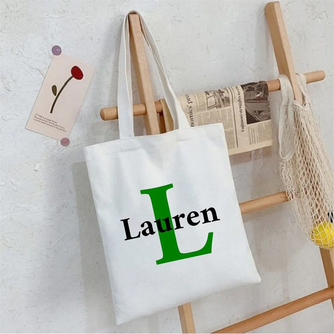 Shopper Womens Bag Customized Name Gift For Her Kids Bag School Bag For Kids