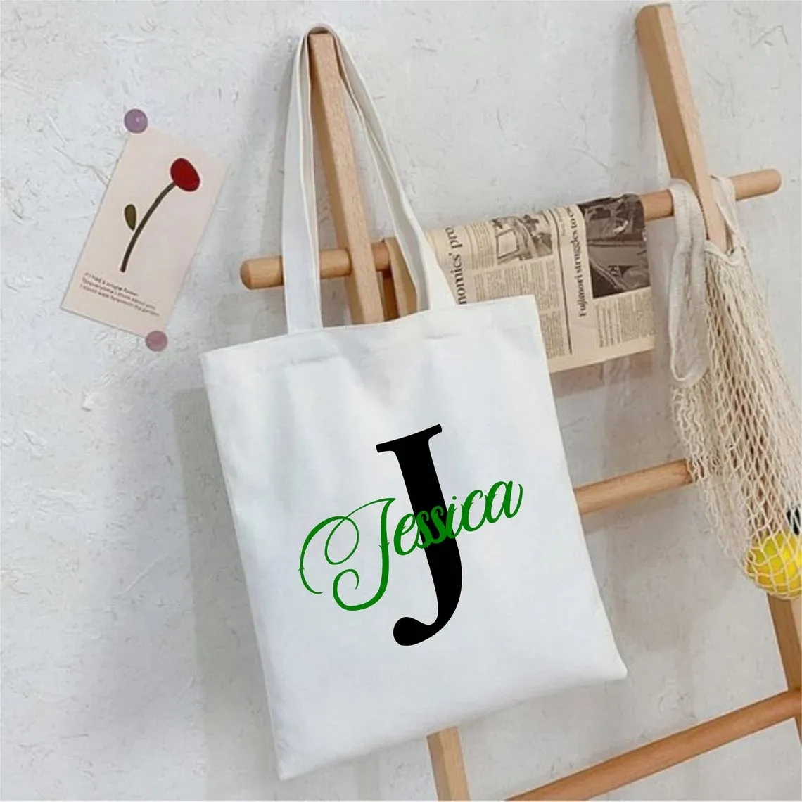 Shopper Womens Bag Customized Name Gift For Her Kids Bag School Bag For Kids