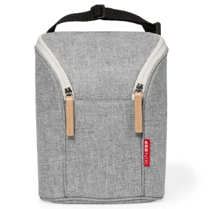 Skip*Hop - Grab & Go Double Bottle Bag- Grey Melange