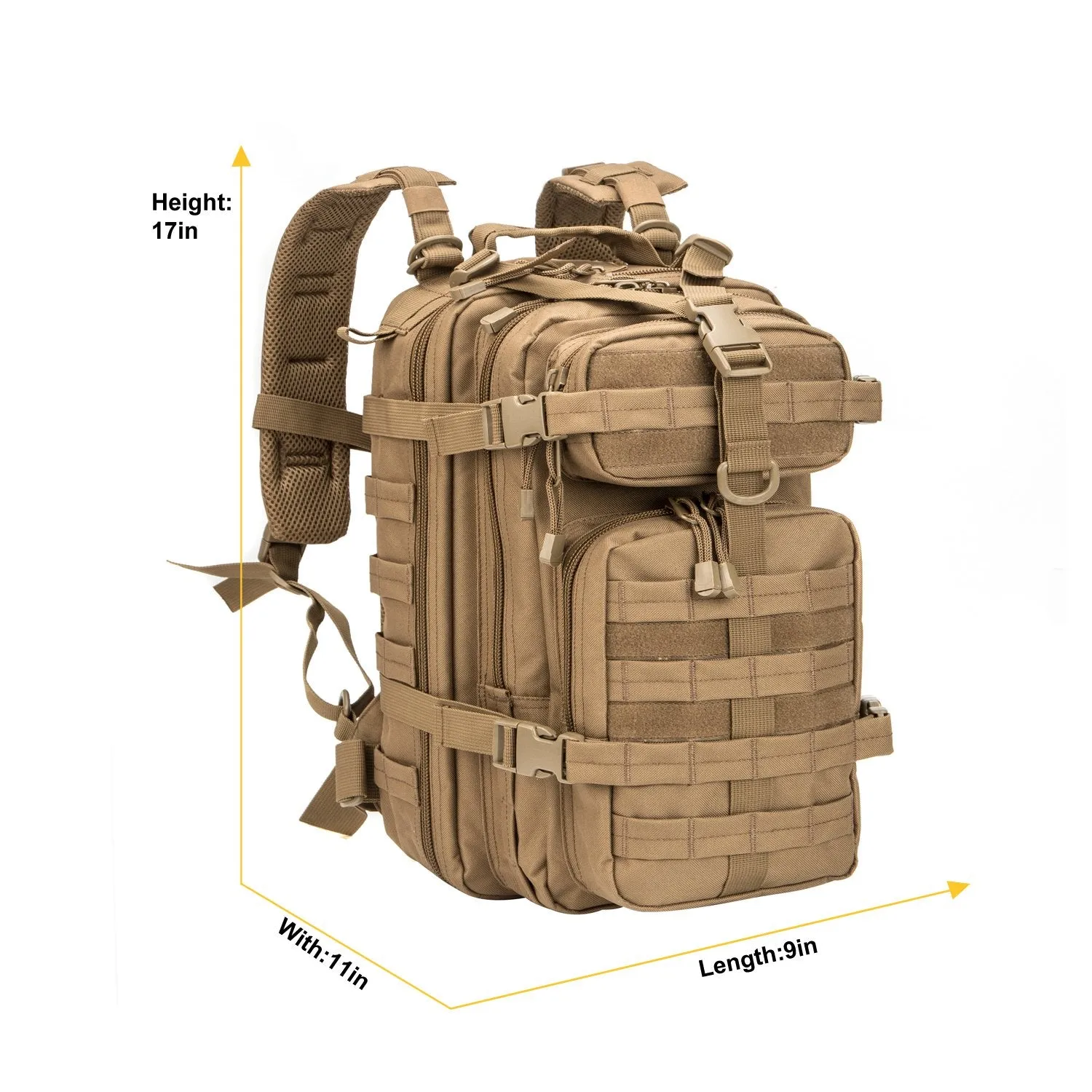 Small Military Tactical Backpack 30L Assault Backpack Tactical Bag Coyote