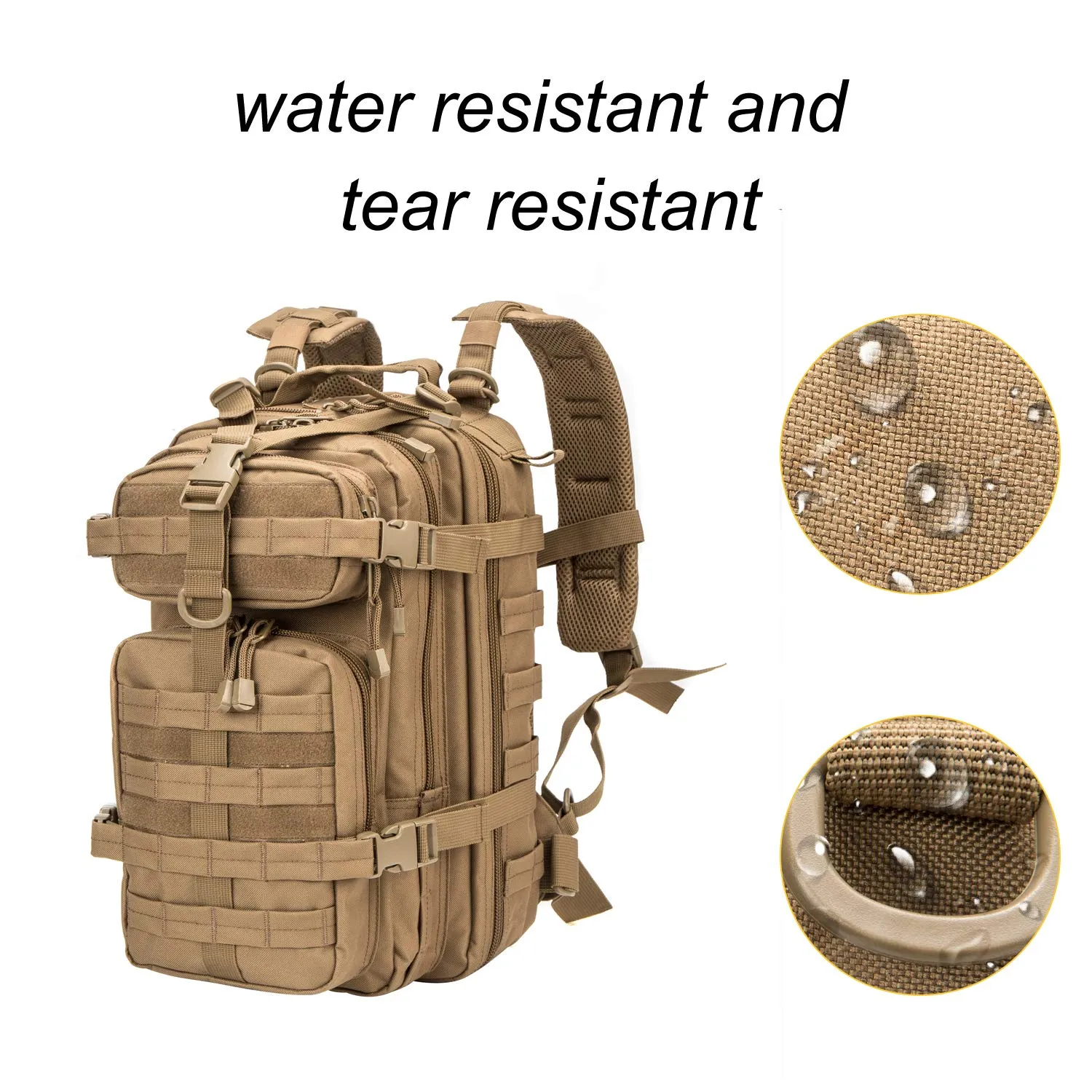 Small Military Tactical Backpack 30L Assault Backpack Tactical Bag Coyote