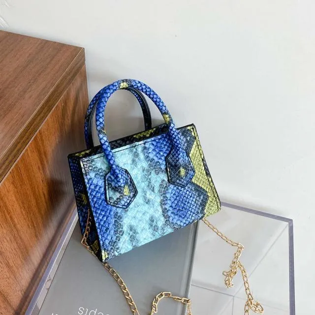 Snake Print Mini Crossbody Bag