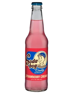 Soda Boy Strawberry Cream Soda 12oz