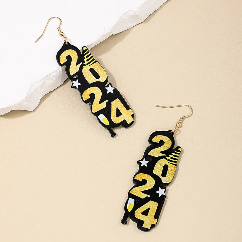 Starlight Sensation Metal Earrings by Planderful - Vienna Verve Collection
