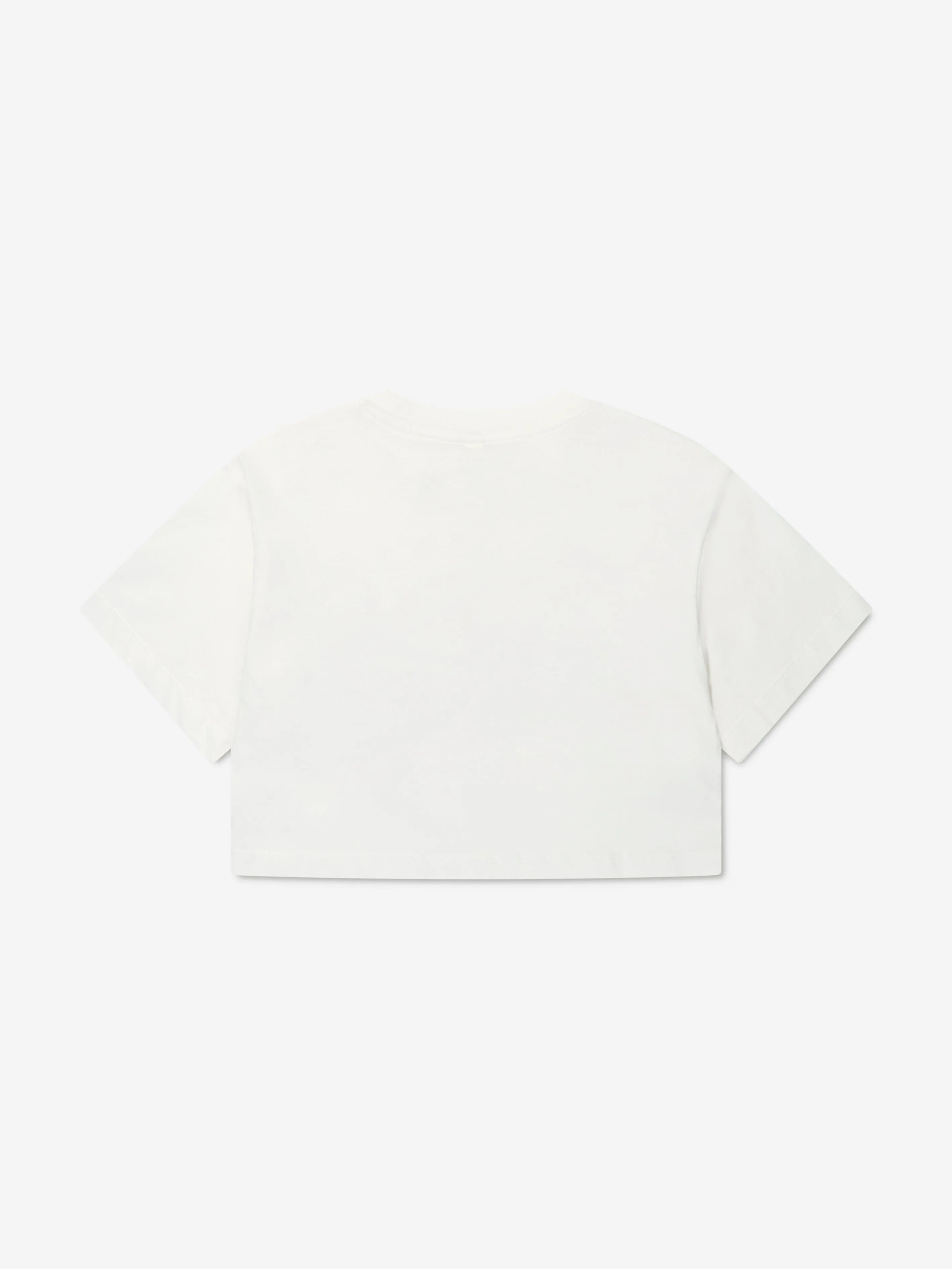 Stella McCartney Girls Logo Print T-Shirt in Ivory