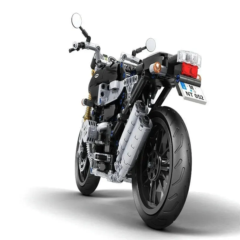 Tech MOC Classic Heritage Motorcycle Bricks Toy 7052