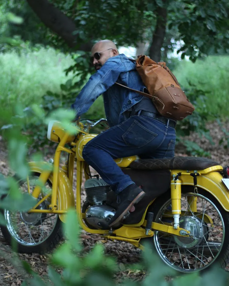 TRIP MACHINE BACKPACK / PANNIER - TAN