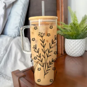 Tumbler with Bamboo Lid & Straw: Blank