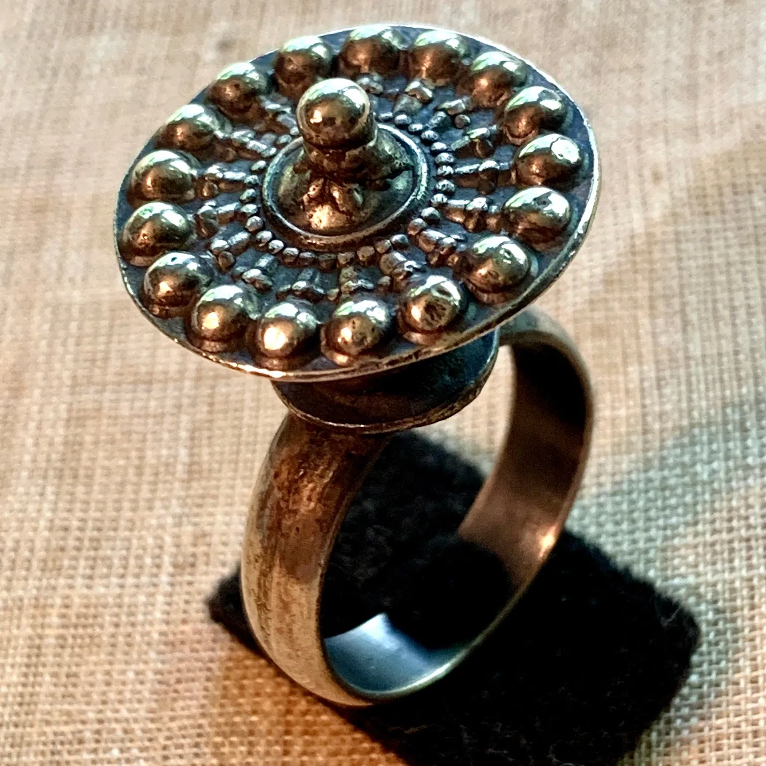 Unique Antique Silver Ring, India