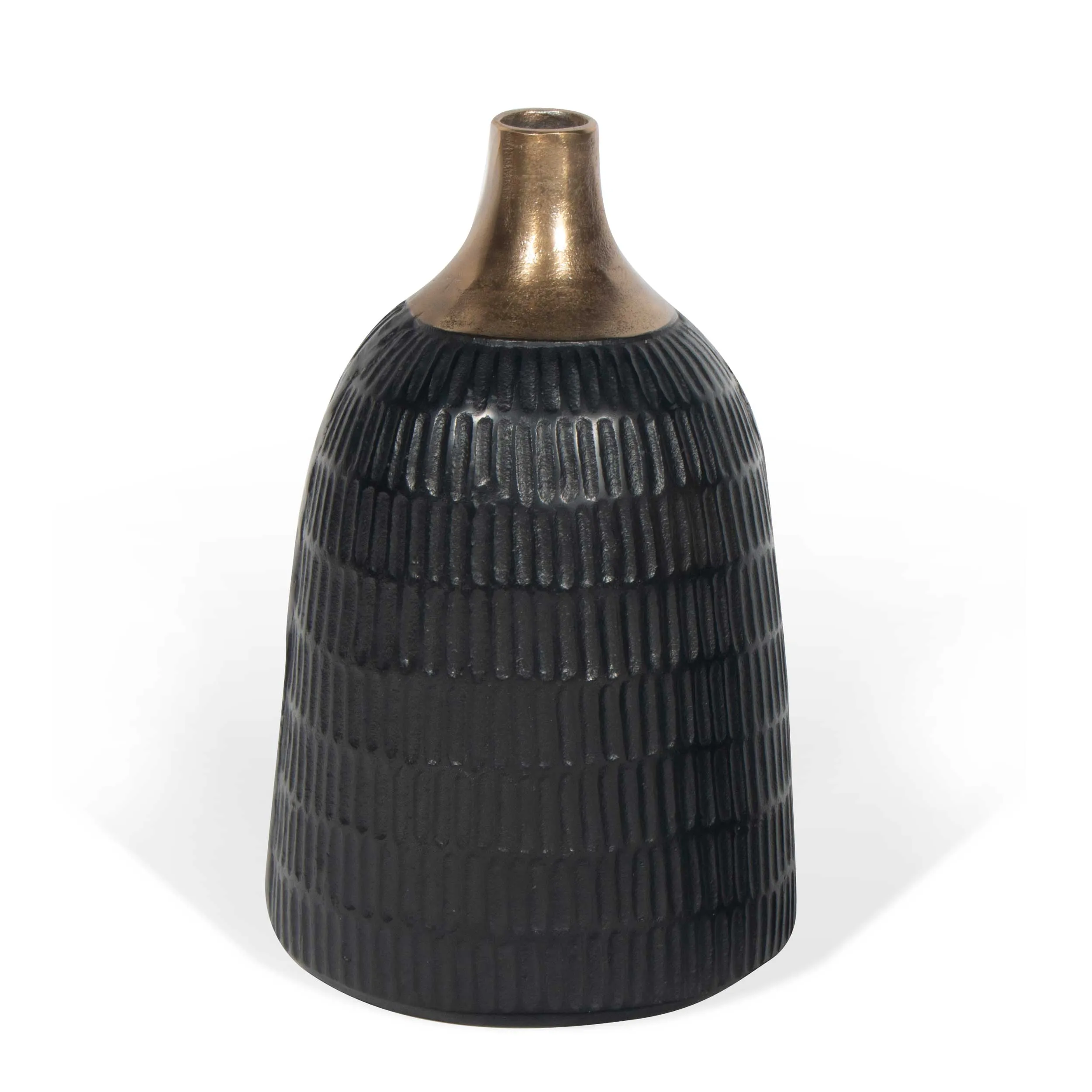 Unique black and gold Vase, Large
