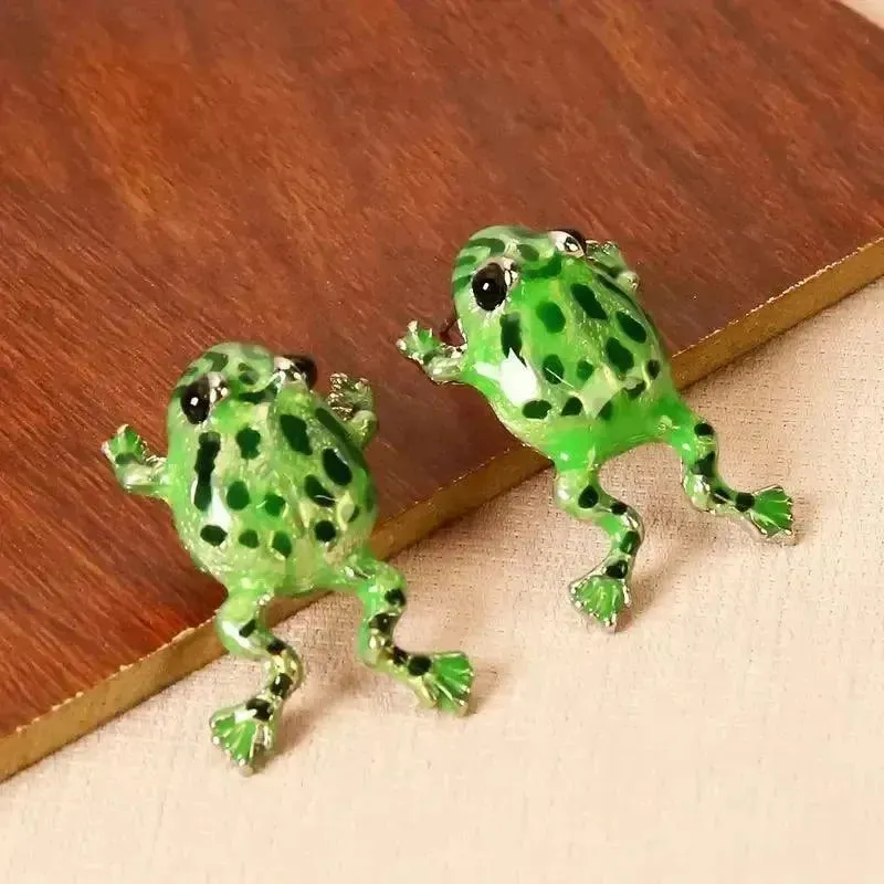 Unique Frog Shaped Stud Earrings
