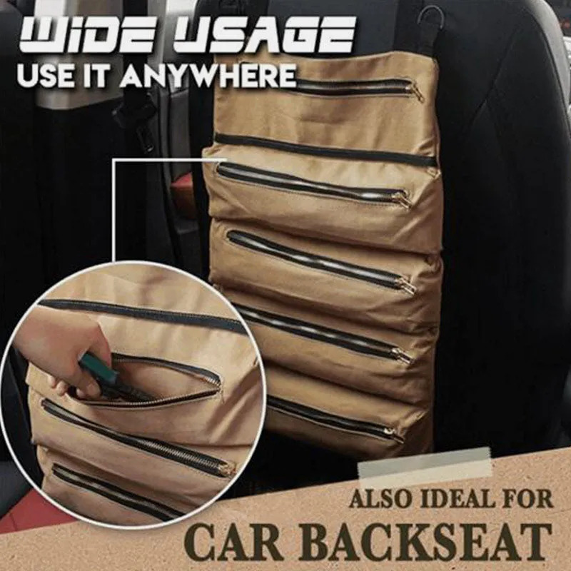 Waterproof Multi-Purpose Tool Zipper Carrier Tote Roll Up Bag