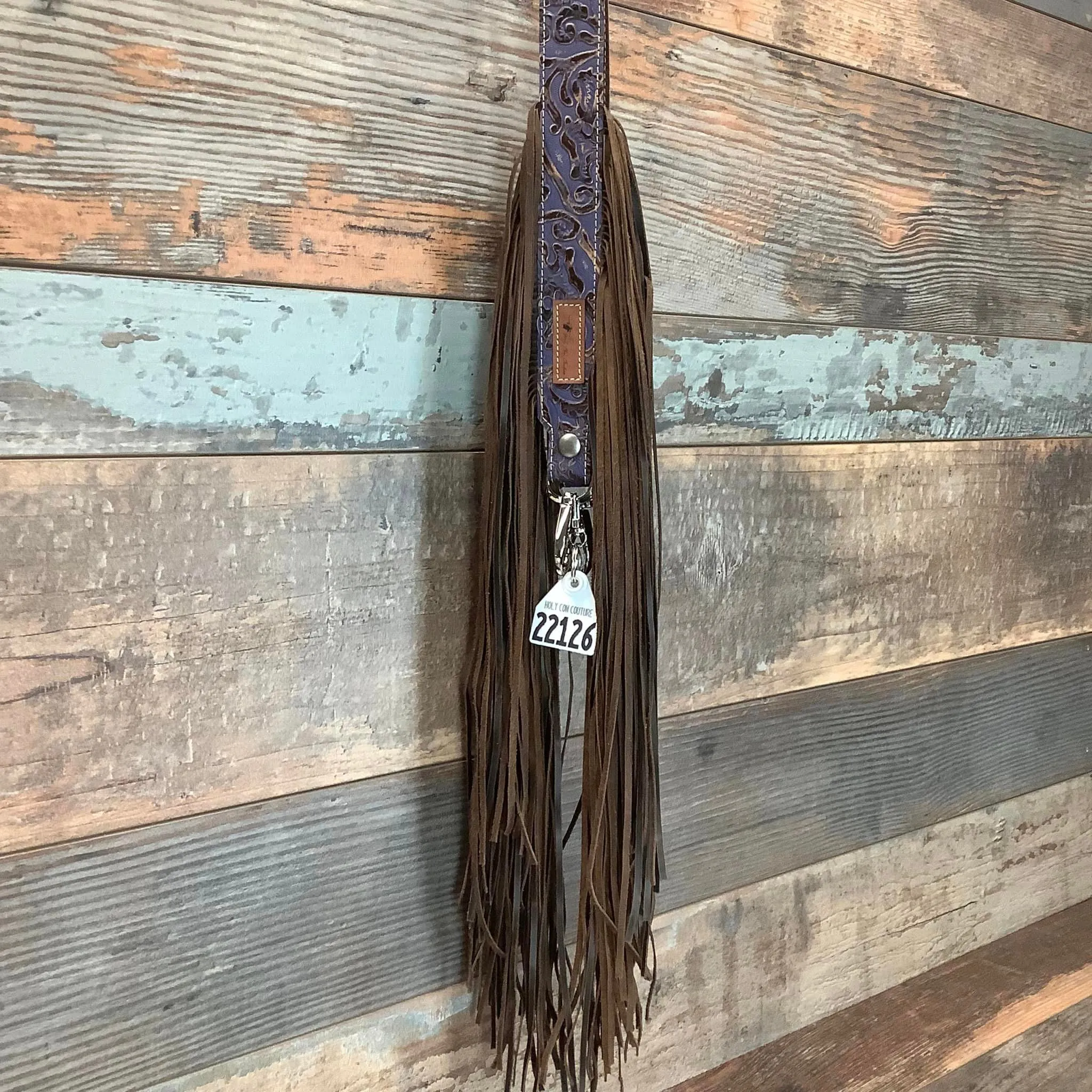 Western Mini Leather Fringe Strap 48" #22126