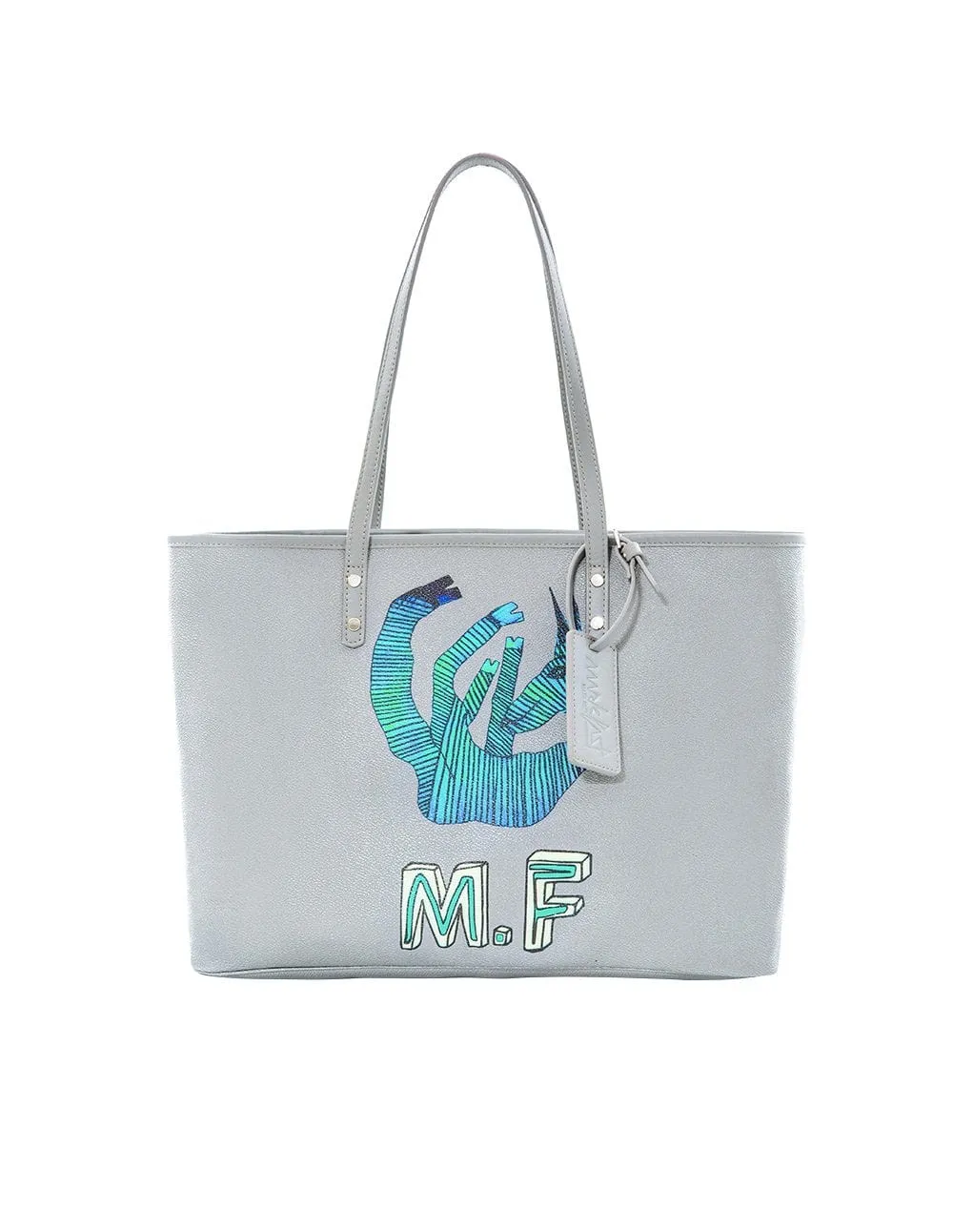 Women Print Pvc Shoulder Shopping Bag