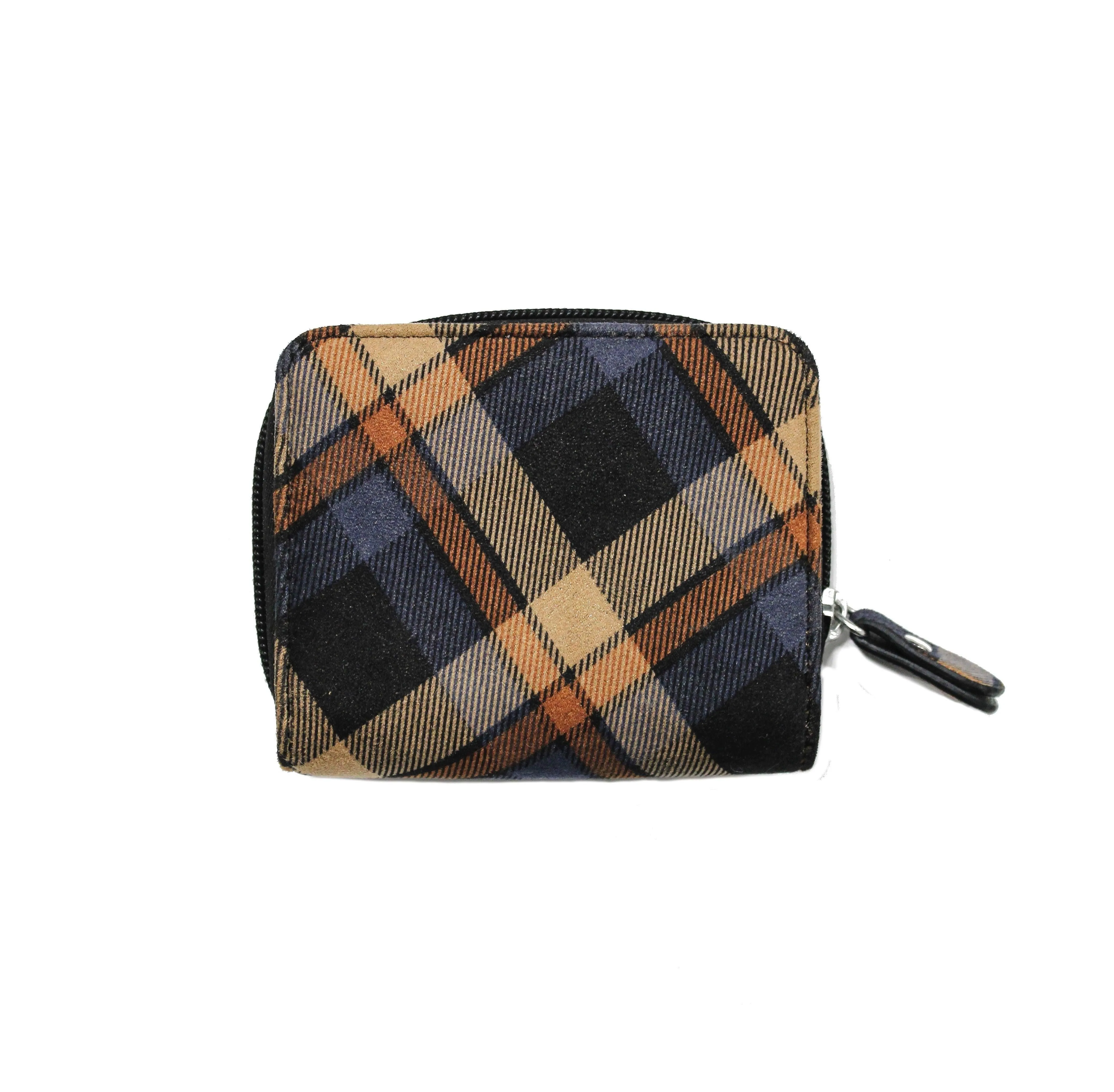 Women's Check Zip Purse