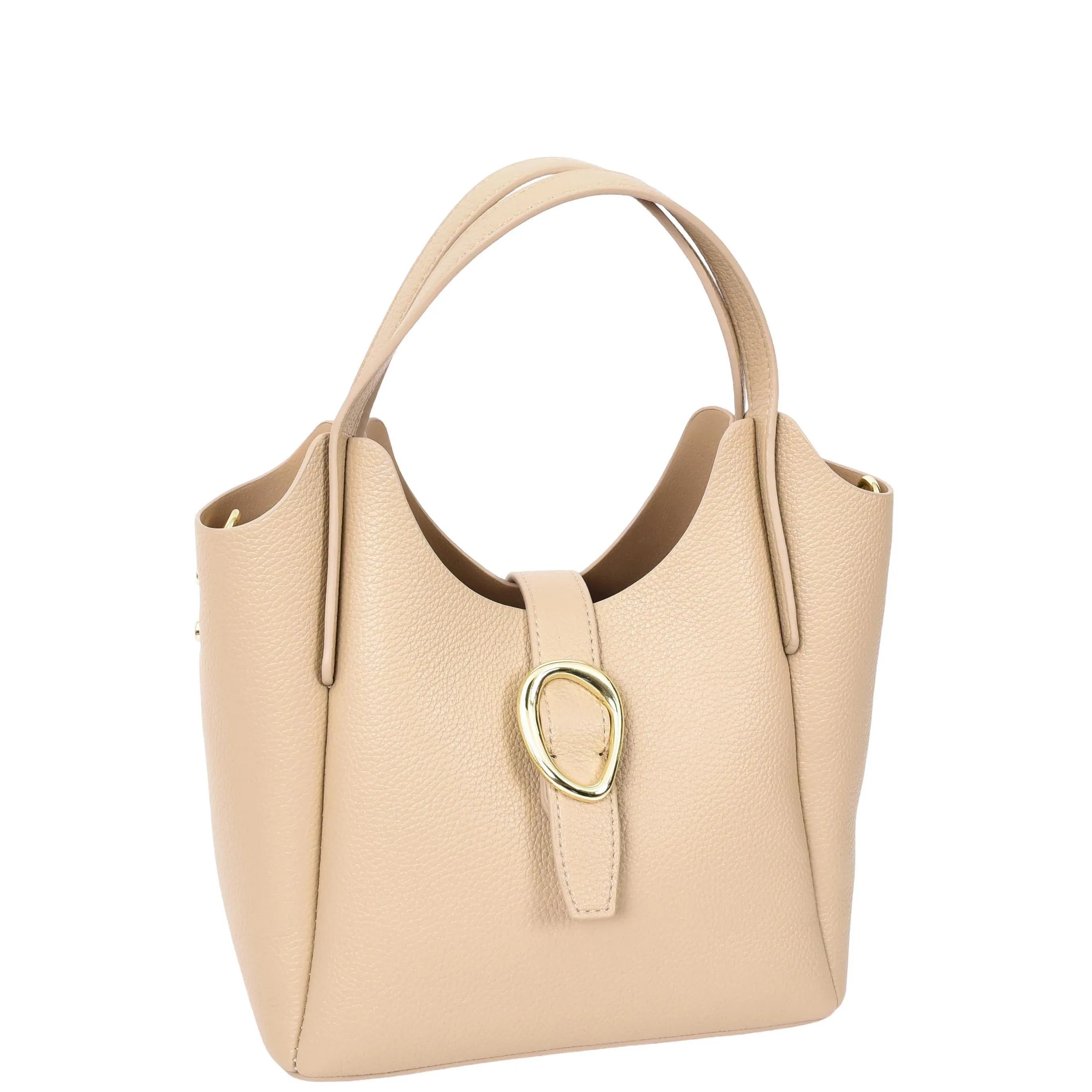 Womens Faux Leather Small Handbag Jasmine Beige