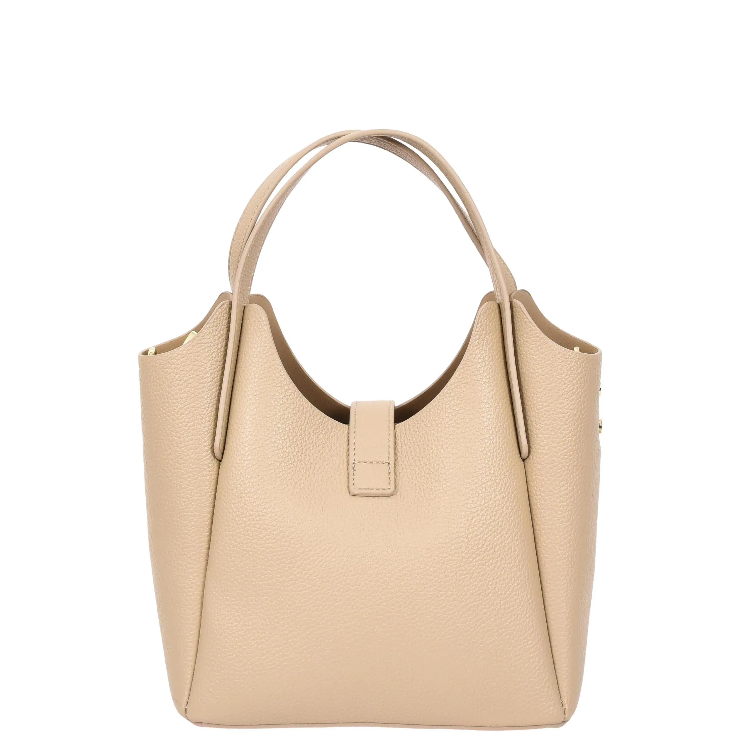 Womens Faux Leather Small Handbag Jasmine Beige