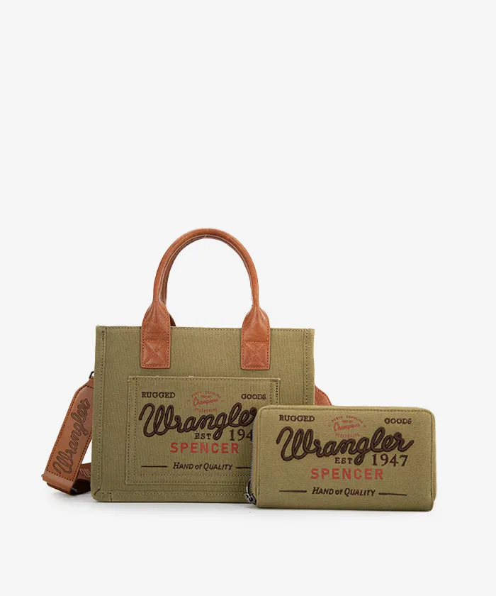 Wrangler Canvas Crossbody Bag Set
